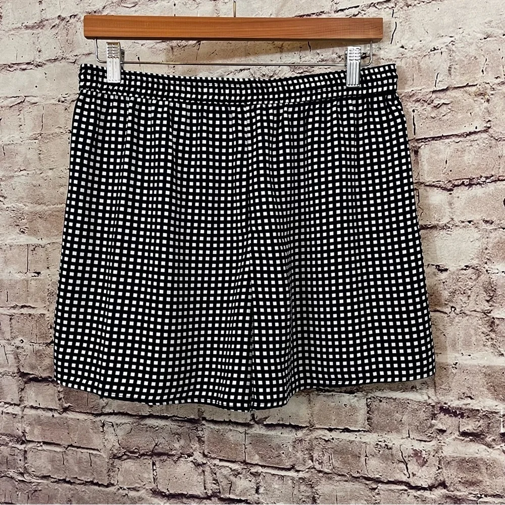 J.Crew Navy Check Pull On Shorts